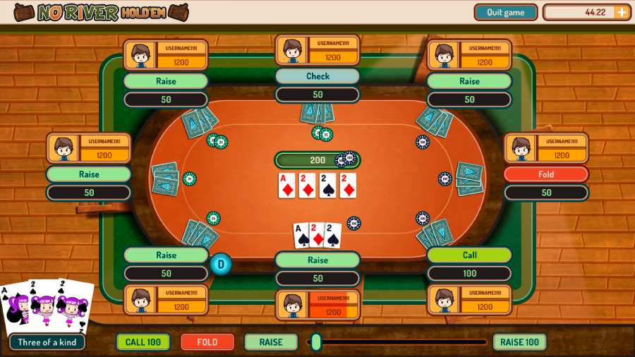 No River Hold'em Poker Κανόνες