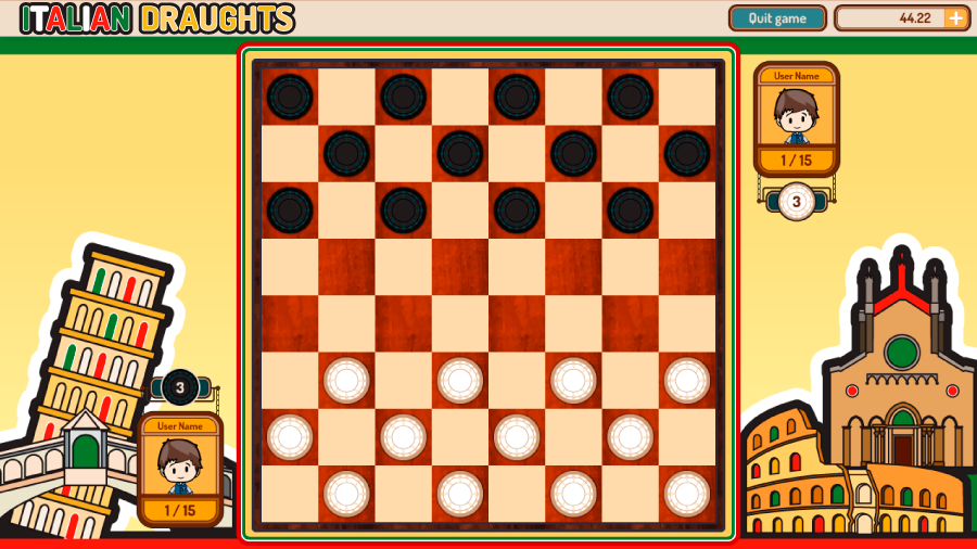 Italian Draughts Rules