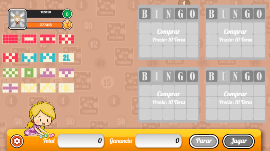 Reglas del video bingo