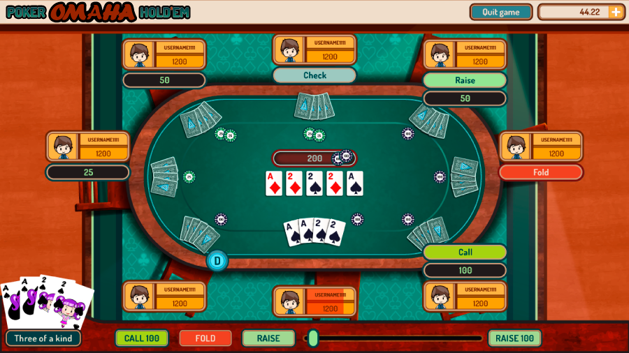 Regras Omaha Poker